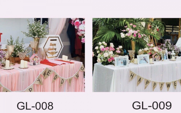 Xu hướng trang trí bàn gallery đám cưới đẹp bằng hoa tươi